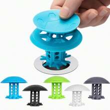 TXM 1/2入組浴缸下水道塞子,水槽下水道捕頭,水槽下水道過濾器,淋浴下水道過濾器,防護器,多功能排水口過濾器,適用於家用浴室 - 綠色 - 查看 6