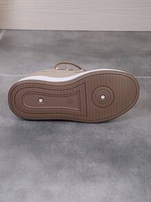 女士戶外休閒鞋,春/秋,時尚交叉纏繞高筒保暖鞋 - 卡其色 - 查看 8