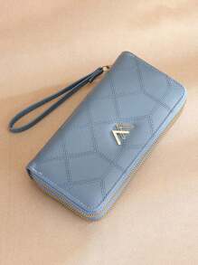 New Style Women's Wallet & Fashionable Clip & Handheld With Double Zipper Closure Phone Pocket For Women Wallet Purse Wallet Long Wallet Wristlet Wallet