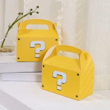 1 个黄色问号纸质礼品袋，生日派对糖果纸盒，礼品包装 - 1件禮品盒 - 查看 1