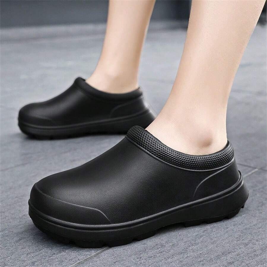 Anti-Slip And Waterproof Kitchen/Restaurant/Work Chef Shoes - Black - View 1