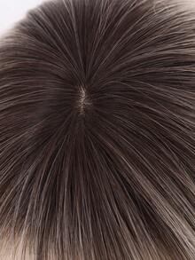 12吋金色漸層瀏海短款適合日常配戴合纖女假髮 - 漸層 - 查看 6