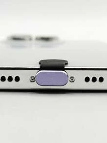 防丟手機充電口防塵塞 - 紫色 - 查看 1