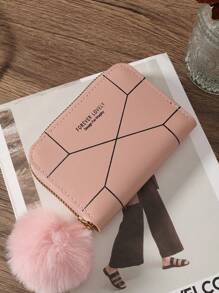 毛球卡夹 多卡位卡片收纳盒 女士腕带零钱包 拉链口袋钱包 可装现金和钥匙 手机钱包 轻便现代商务 信用卡 ID 卡 现金钱包 商务休闲 教师节 教师礼物 工作 通勤 旅行 假日 办公室度假 周年纪念 生日礼物 送给女性白领人士的礼物 热粉色钱包 高品质皮革 返校用品 - 淺粉色 - 查看 1