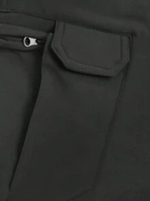 Alpha Camp 1pc ALPHA CAMP Outdoor Windproof Water-Repellent Thermal Lined Softshell Pants For Men