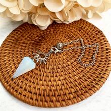 1 件天然水晶脈輪六角金字塔擺；治愈水晶；時尚,適合日常冥想、瑜珈使用；饋贈親朋好友的優先選擇 - 彩色 - 查看 3