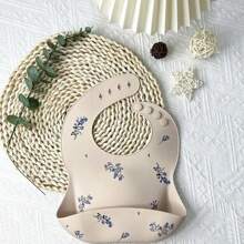 Em bé Phong cách ins In Không thấm nước Silicone mềm Cho Bé Ăn chất liệu Dễ thương Mẫu Trẻ em Cô gái Con trai Có thể điều chỉnh Trẻ em Bib - phong lan - Xem 2