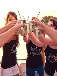 10/20/40个装 9盎司 单身派对金色纸杯 - 伴娘杯 新娘杯 婚礼派对装饰 - 新娘闺蜜团一次性纸杯 单身派对回礼 伴娘礼物 婚礼装饰 - 金色 - 查看 6