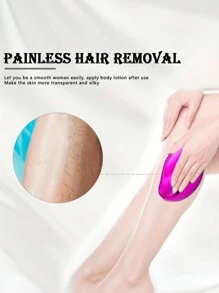 1入神奇除毛器,適用於男女背部手臂和腿部,可重複使用和清洗,無痛去角質脫毛裝置,比基尼修剪器,便攜式除毛器,個人清潔和腿部美容工具 - 粉色 - 查看 3