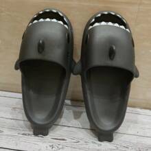 Fashionable Women's Shark Designed Funny & Comfortable Beach Shoes - Dark Grey - View 4