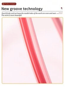 5入組多色abs材料十字繡框,帶有溝槽設計可牢固固定織物,平滑表面方便十字繡 - 彩色 - 查看 4