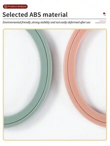 5入組多色abs材料十字繡框,帶有溝槽設計可牢固固定織物,平滑表面方便十字繡 - 彩色 - 查看 3