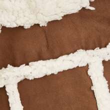 1pc Coffee Brown Suede Cotton Fleece Pet Clothes Jacket Coat Suitable For Small & Medium Cats/Dogs Autumn Winter - Coffee Brown - View 8