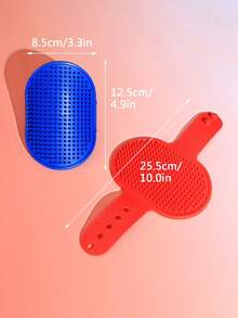 1pc Pet Bathing & Massage Glove, Color Random - Multicolor - View 3