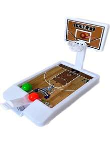 1 件桌上型籃球投籃遊戲機迷你籃球圈玩具（顏色隨機） - 彩色 - 查看 4