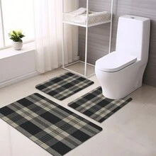 3入組小浴墊浴毯長室內進入墊可清洗房屋物品家居尋寶配件公寓裝飾必備品 - 深灰色 - 查看 6