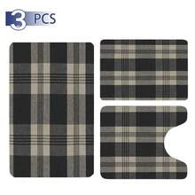 3入組小浴墊浴毯長室內進入墊可清洗房屋物品家居尋寶配件公寓裝飾必備品 - 深灰色 - 查看 7