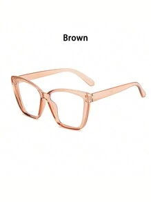 Nouvelles lunettes à monture transparente surdimensionnée minimaliste, convenant à la tenue quotidienne pour les vacances à la plage d'été, les sorties en extérieur et les voyages