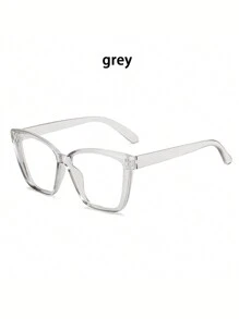 Nouvelles lunettes à monture transparente surdimensionnée minimaliste, convenant à la tenue quotidienne pour les vacances à la plage d'été, les sorties en extérieur et les voyages