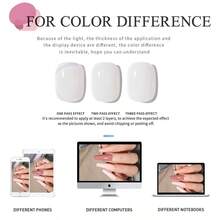 XEIJAYI 1pc 30ml Gel Nail Polish New Pop Protein Color For Winter Christmas Nail Polish Gel Nail Salon - White - View 5
