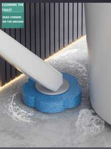 FoBianJie 1 套马桶刷多功能一次性马桶清洁刷带支架和替换棒用于浴室清洁，一次性马桶清洁系统，浴室工具 - 1組手柄底座 - 查看 7