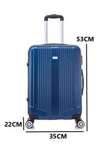 Conjunto 3 Malas De Bordo Viagem e 2 Frasqueira Nacional Internacional Com 4 Rodas Duplas 360º Com Trava De Encaixe , Cadeado Embutido , Divisório Interno , Extensor Extra - Multicolorido - Visão 9