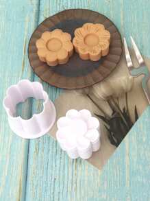 1pc Detachable Double-Sided Printed Biscuit Mold