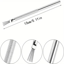 6/8 件套纹理陶土工具 DIY 工具雕刻粘土不锈钢工具造型打孔粘土陶瓷雕塑工具 - 銀色 - 查看 7