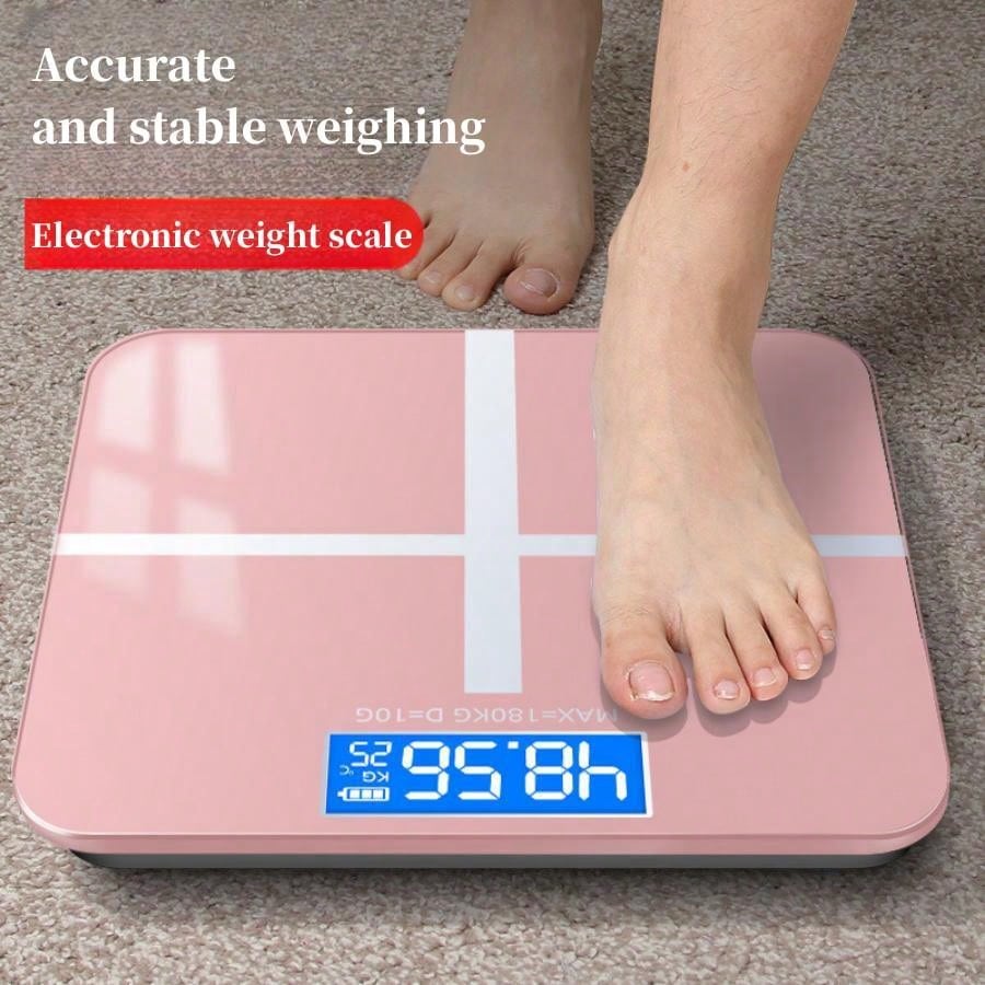 [1pc/Battery Powered]Smart Home Scale Electronic Body Scale With Built