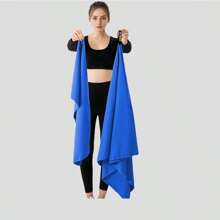 1 件/2 件双面毛绒超细纤维速干运动毛巾，吸汗排汗不粘便携瑜伽/游泳/露营毛巾，紫色 - 淺灰紫 - 查看 9