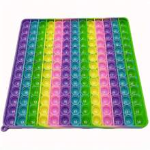 24.13cm/9.5inch 12*12 Multiplication 12+12 Addition Push Its Pop Bubble Sensory Fidget Toys, Right Angle Rainbow Educational Teaching Toys, Math Learning Toys For Kids - Macaron-double Sided - View 4