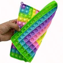 24.13cm/9.5inch 12*12 Multiplication 12+12 Addition Push Its Pop Bubble Sensory Fidget Toys, Right Angle Rainbow Educational Teaching Toys, Math Learning Toys For Kids - Macaron-double Sided - View 5