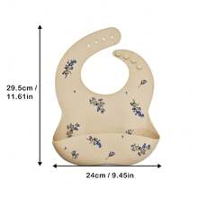 Em bé Phong cách ins In Không thấm nước Silicone mềm Cho Bé Ăn chất liệu Dễ thương Mẫu Trẻ em Cô gái Con trai Có thể điều chỉnh Trẻ em Bib - phong lan - Xem 12