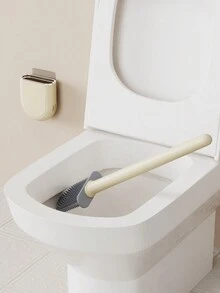 1pc Detachable Plastic Toilet Brush - Yellow - View 7