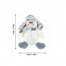 1入組聖誕節娃娃裝飾,現代布藝藝術娃娃,適合節日裝飾客廳臥室的禮物,聖誕老人,雪人,白色娃娃坐著長腿裝飾。 - 白色 - 查看 2