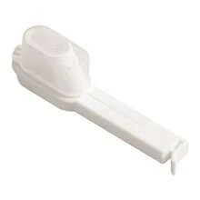 2pcs Food Sealing Clip With Plastic Sealed Nozzle & Cover For Snack, Oatmeal, Moistureproof Clips For Bag - White - View 4