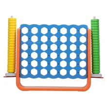4-To-Score Game Set; Giant Connect 4 With 42 Rings; Indoor Outdoor Game Set Adults,Four In A Row Game,Giant 4-To-Score Game Set,Connect Four Game Jumbo Yard Game - Multicolor - View 2