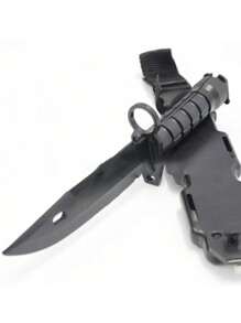 1pc M9 Plastic Training Knife For Fans And Outdoor Activities - Black - View 6