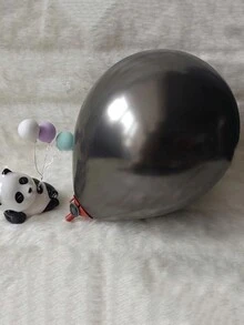 10入組黑色乳膠氣球,適用於婚禮派對裝飾 - 黑色 - 查看 3