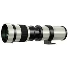Lightdow 420-800mm F8.3-16 Manual Super Telephoto Zoom Lens With T2-Eos Mount Adapter - White - View 2