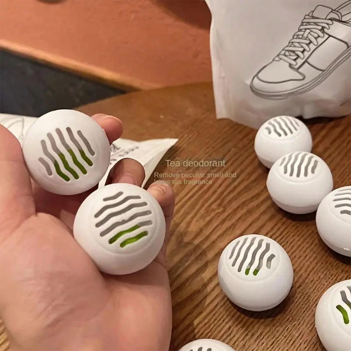 6pcs Shoe & Sock Deodorant, Wardrobe Dehumidifier, Clothes Fragrance