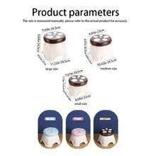 1個家用可愛的蘑菇造型兒童凳,加厚邊緣和圓形設計,耐用且穩固 - 粉色 - 查看 2