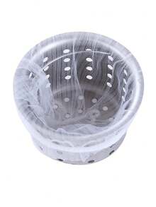 100入組廚房水槽過濾網袋,可拋棄的水槽過濾器袋,水槽網過濾器袋,水槽垃圾過濾網袋,可用於收集廚房食物廢料殘渣垃圾 - 白色 - 查看 7