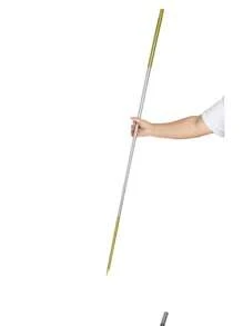 1pc Unisex Magic Prop Steel Elastic Rod, Shrinking Wand, Golden Hoop Stick For Festivals, Celebrations & Parties - Silver - View 3