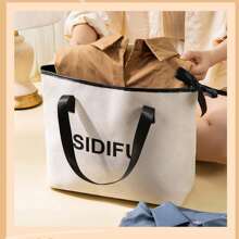 1個韓風化妝、洗漱用品整理袋,便攜式午餐盒與小吃袋手提包,適用於工作和旅行 - 彩色 - 查看 8