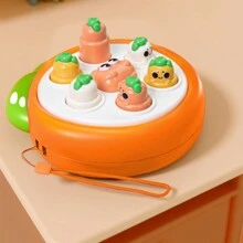 1件嬰兒教育玩具whac-a-mole遊戲機,胡蘿蔔主題 - 藍色 - 查看 3