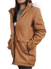 Reversible Coat For Women - Camel - View 1
