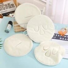 1條掛耳式雙層珊瑚絨臉部毛巾,適用於冷熱敷。每包3條 - 白色 - 查看 1