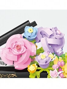 1 盒鋼琴形迷你顆粒積木玩具,高難度腦筋急轉彎,情人節和生日禮物 - 彩色 - 查看 6