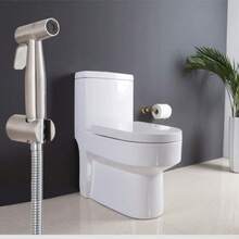 1set Full Copper Multi-Functional Female Bidet Toilet Spray Gun With Pressure Booster And Spray Head - Silver - View 4